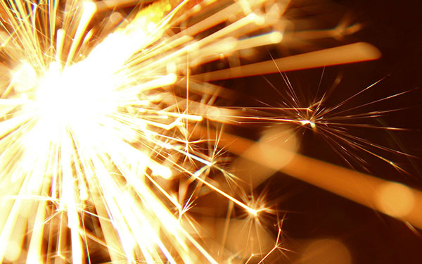 DIY photography using sparklers for lighting and depth